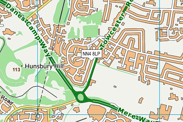 NN4 8LP map - OS VectorMap District (Ordnance Survey)