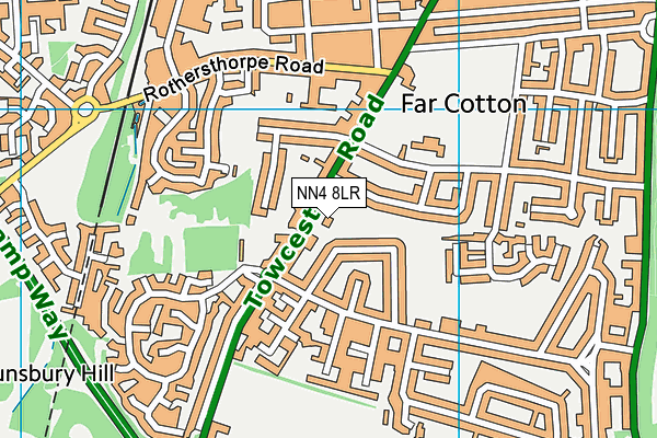 NN4 8LR map - OS VectorMap District (Ordnance Survey)