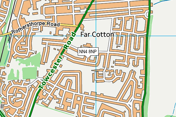 NN4 8NP map - OS VectorMap District (Ordnance Survey)