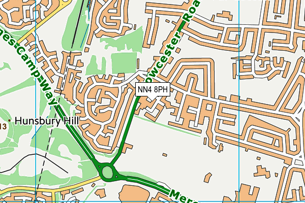 Gloucester Nursery School map (NN4 8PH) - OS VectorMap District (Ordnance Survey)