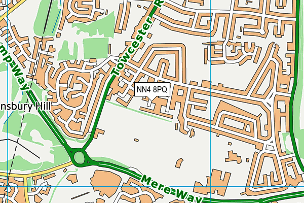 NN4 8PQ map - OS VectorMap District (Ordnance Survey)