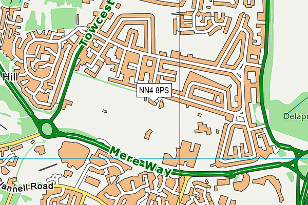 NN4 8PS map - OS VectorMap District (Ordnance Survey)