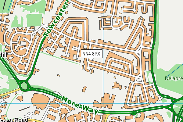 NN4 8PX map - OS VectorMap District (Ordnance Survey)