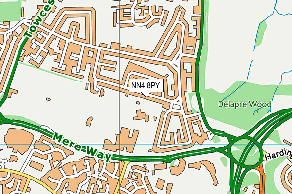 NN4 8PY map - OS VectorMap District (Ordnance Survey)