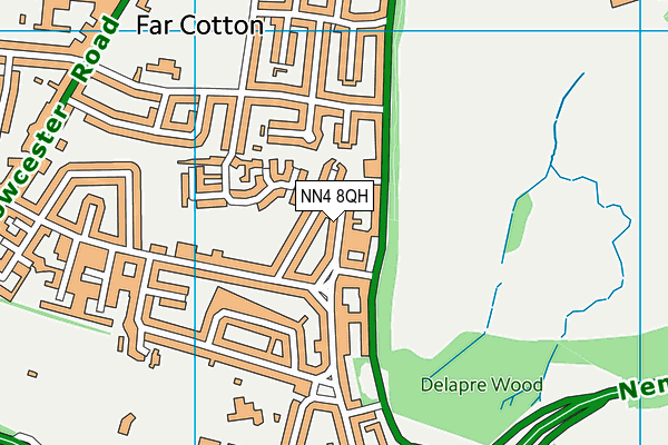 NN4 8QH map - OS VectorMap District (Ordnance Survey)