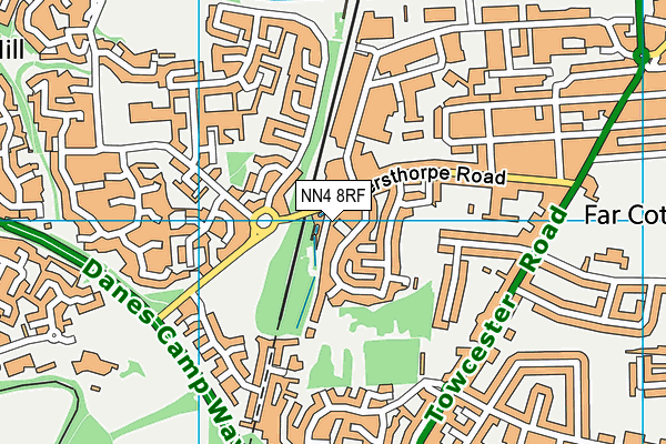 NN4 8RF map - OS VectorMap District (Ordnance Survey)