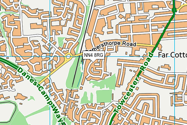 NN4 8RG map - OS VectorMap District (Ordnance Survey)