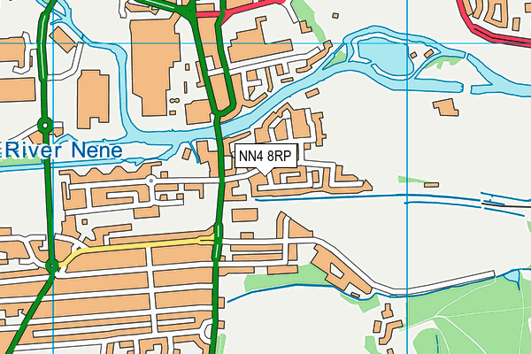NN4 8RP map - OS VectorMap District (Ordnance Survey)