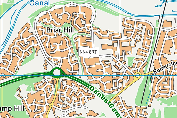 NN4 8RT map - OS VectorMap District (Ordnance Survey)