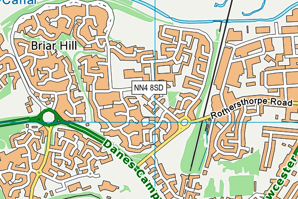 NN4 8SD map - OS VectorMap District (Ordnance Survey)
