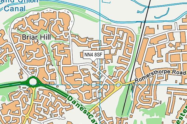 NN4 8SF map - OS VectorMap District (Ordnance Survey)
