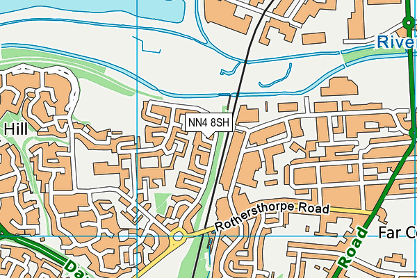 NN4 8SH map - OS VectorMap District (Ordnance Survey)
