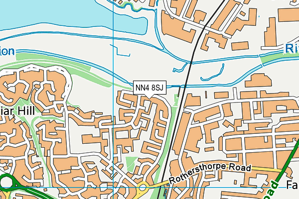 NN4 8SJ map - OS VectorMap District (Ordnance Survey)