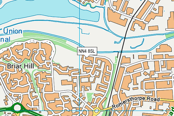 NN4 8SL map - OS VectorMap District (Ordnance Survey)