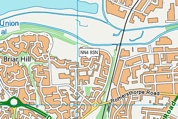 NN4 8SN map - OS VectorMap District (Ordnance Survey)