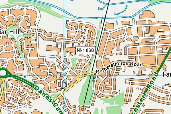 NN4 8SQ map - OS VectorMap District (Ordnance Survey)