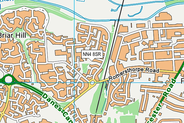 NN4 8SR map - OS VectorMap District (Ordnance Survey)