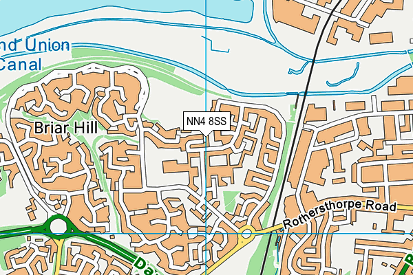NN4 8SS map - OS VectorMap District (Ordnance Survey)