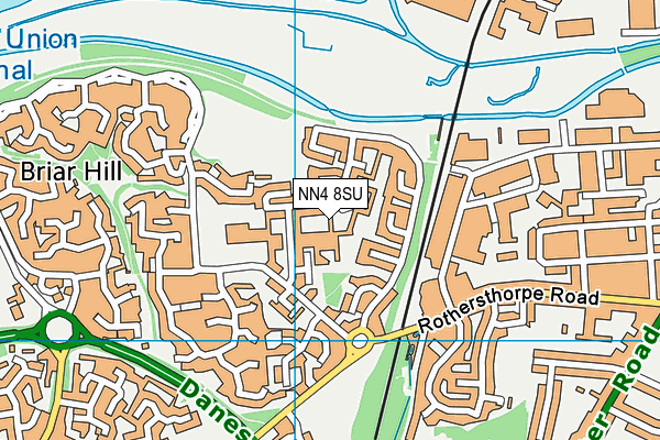 NN4 8SU map - OS VectorMap District (Ordnance Survey)