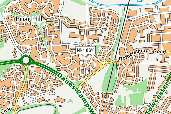 NN4 8SY map - OS VectorMap District (Ordnance Survey)