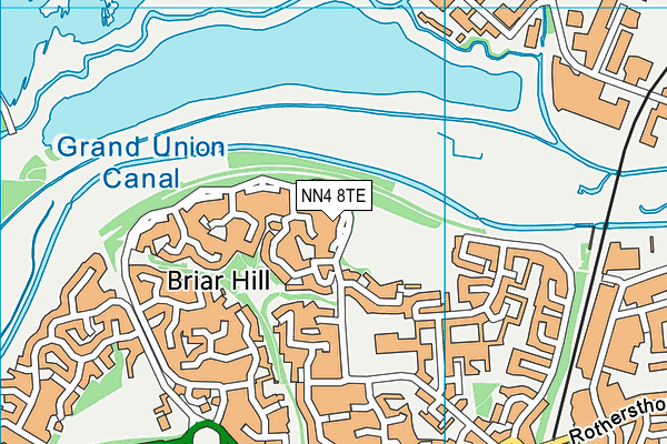 NN4 8TE map - OS VectorMap District (Ordnance Survey)