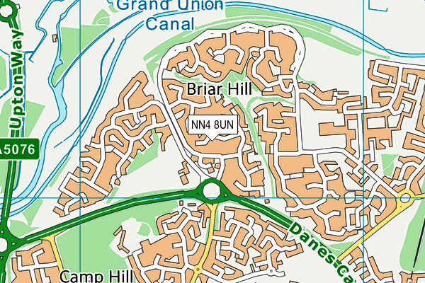 NN4 8UN map - OS VectorMap District (Ordnance Survey)