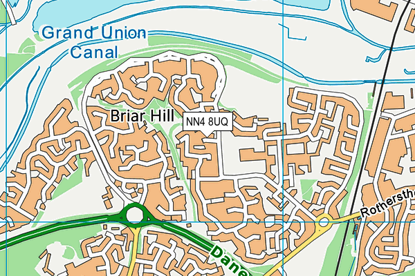 NN4 8UQ map - OS VectorMap District (Ordnance Survey)