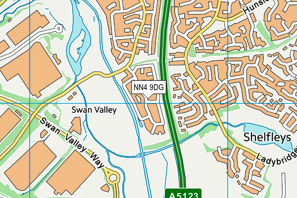 NN4 9DG map - OS VectorMap District (Ordnance Survey)