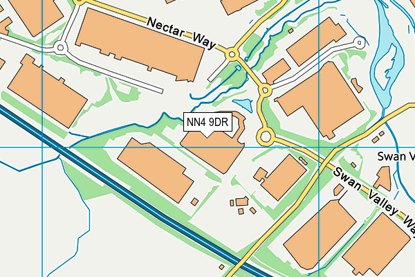 NN4 9DR map - OS VectorMap District (Ordnance Survey)