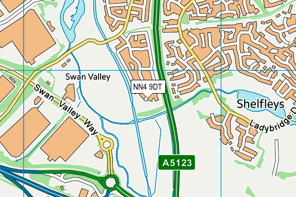 NN4 9DT map - OS VectorMap District (Ordnance Survey)