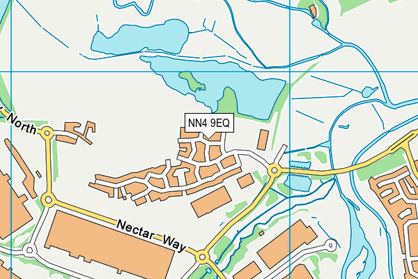 NN4 9EQ map - OS VectorMap District (Ordnance Survey)