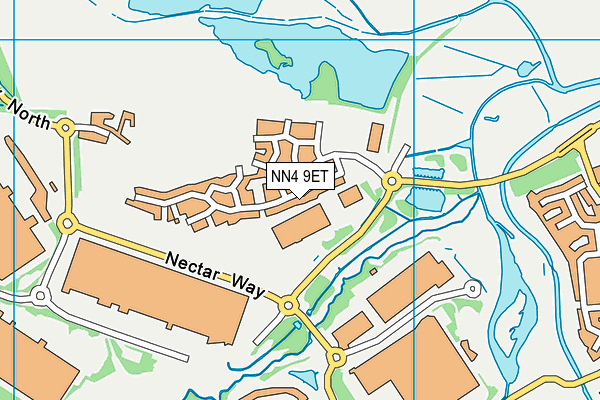 NN4 9ET map - OS VectorMap District (Ordnance Survey)