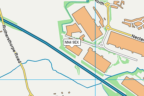 NN4 9EX map - OS VectorMap District (Ordnance Survey)