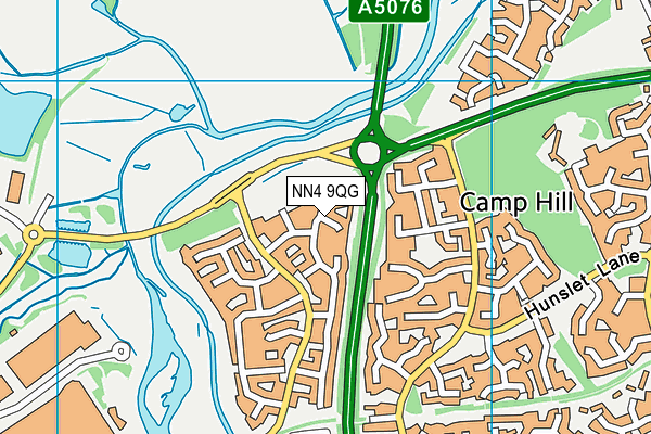 NN4 9QG map - OS VectorMap District (Ordnance Survey)