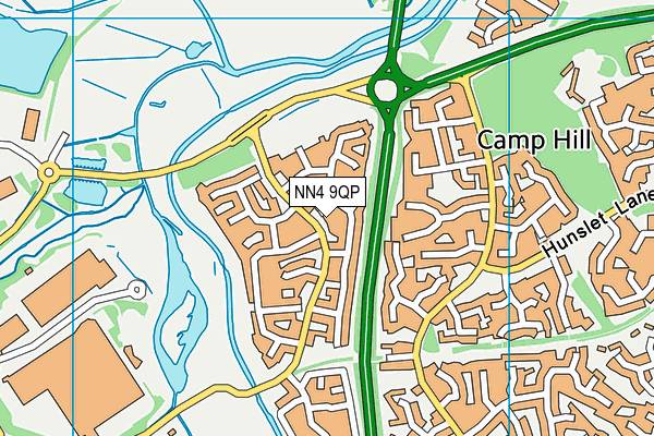 NN4 9QP map - OS VectorMap District (Ordnance Survey)