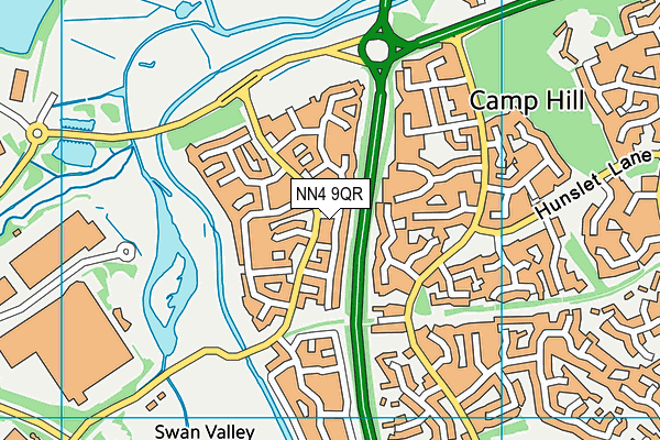 NN4 9QR map - OS VectorMap District (Ordnance Survey)
