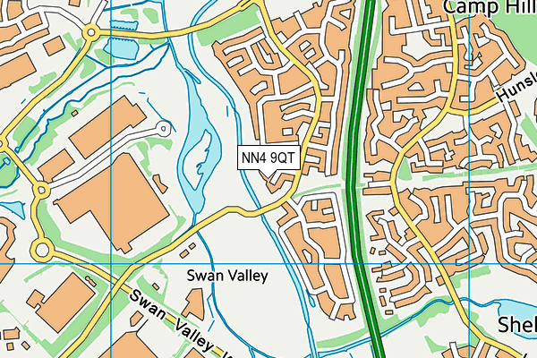 NN4 9QT map - OS VectorMap District (Ordnance Survey)