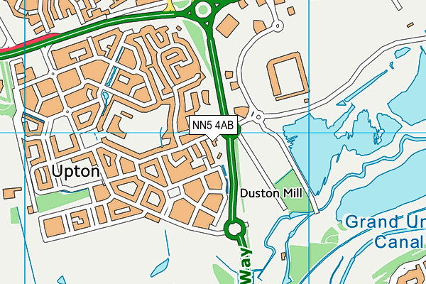 NN5 4AB map - OS VectorMap District (Ordnance Survey)