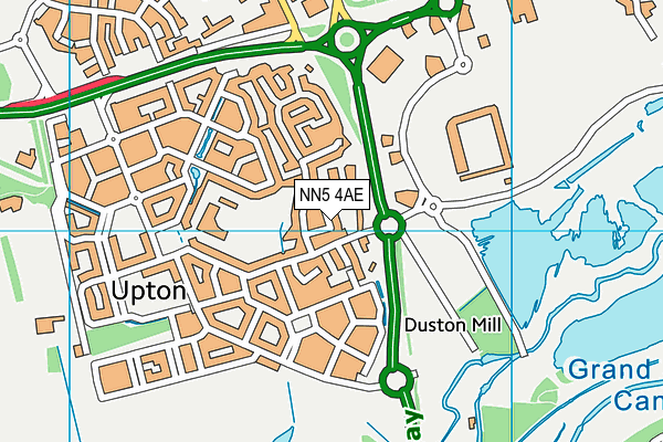 NN5 4AE map - OS VectorMap District (Ordnance Survey)