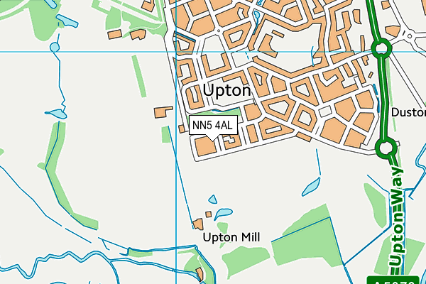 NN5 4AL map - OS VectorMap District (Ordnance Survey)