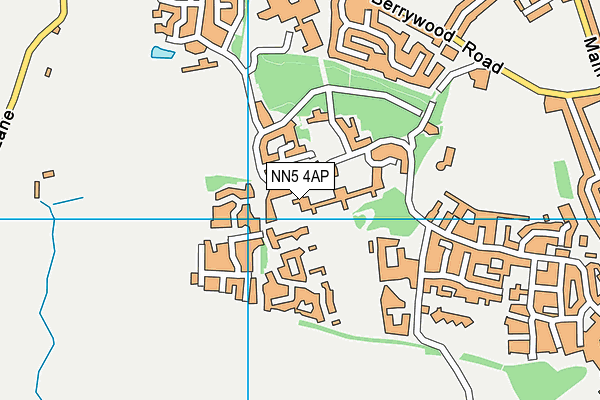 NN5 4AP map - OS VectorMap District (Ordnance Survey)