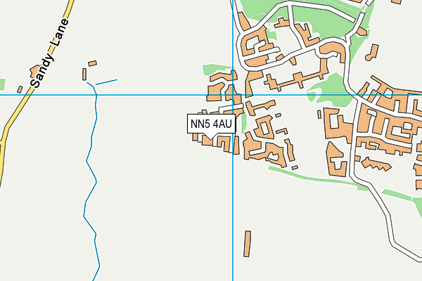 NN5 4AU map - OS VectorMap District (Ordnance Survey)