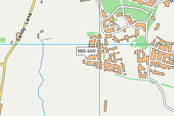 NN5 4AW map - OS VectorMap District (Ordnance Survey)