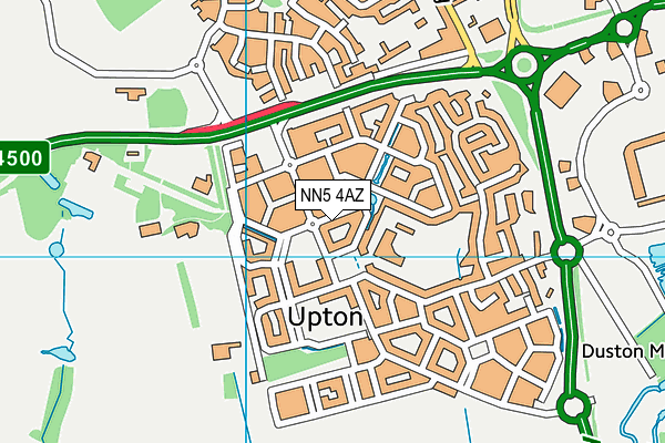 NN5 4AZ map - OS VectorMap District (Ordnance Survey)