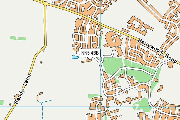 NN5 4BB map - OS VectorMap District (Ordnance Survey)