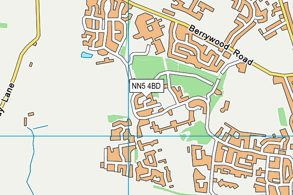 NN5 4BD map - OS VectorMap District (Ordnance Survey)