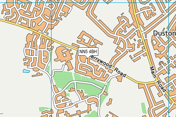 NN5 4BH map - OS VectorMap District (Ordnance Survey)