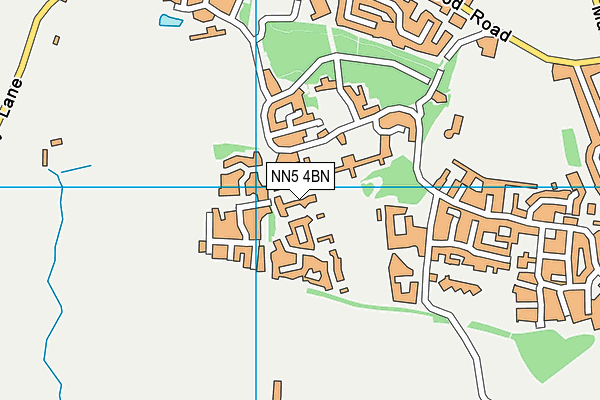 NN5 4BN map - OS VectorMap District (Ordnance Survey)