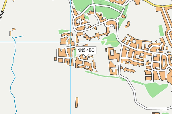 NN5 4BQ map - OS VectorMap District (Ordnance Survey)