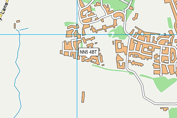NN5 4BT map - OS VectorMap District (Ordnance Survey)